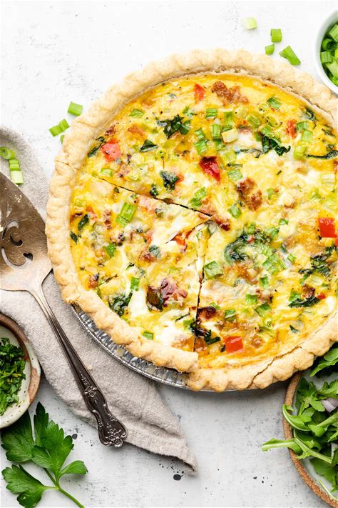 easy-sausage-and-veggie-breakfast-quiche-all-the image