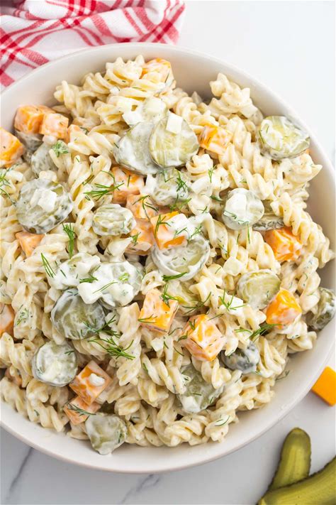 easy-dill-pickle-pasta-salad-little-sunny-kitchen image
