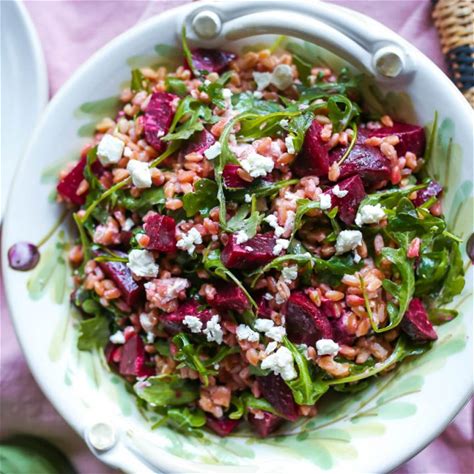 beet-salad-recipe-with-farro-and-goat-cheese-lake image
