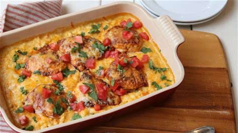 smothered-chicken-queso-casserole image