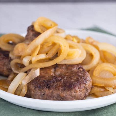 easy-hamburger-steak-recipe-with-fried-onions image