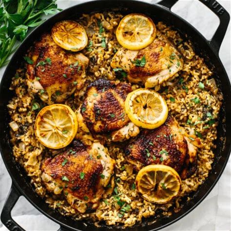 best-chicken-and-rice-one-pan-downshiftology image