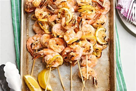 garlic-butter-shrimp-skewers-kitchn image