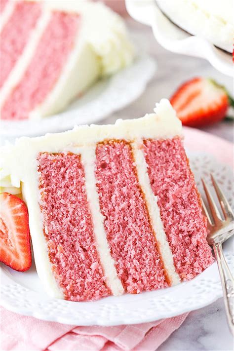 easy-strawberry-cake-recipe-moist-delicious image