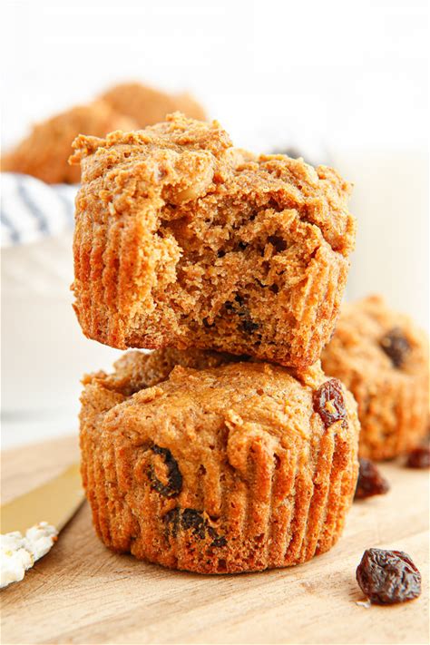 bran-muffin-recipe-with-molasses-and-raisins image