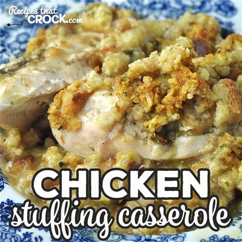 chicken-stuffing-casserole-oven image