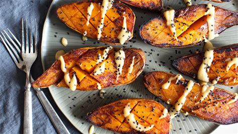 sweet-potatoes-with-miso-ginger-sauce-recipe-nyt image