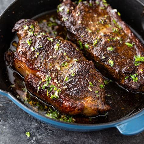 pan-seared-steak-with-garlic-butter-gimme-delicious image