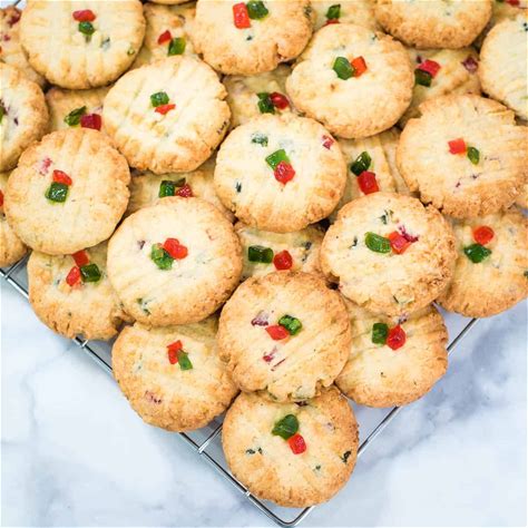 cherry-coconut-cookies-easy-christmas image