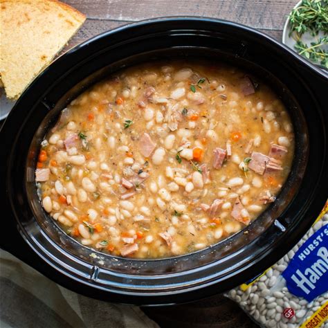 slow-cooker-ham-and-beans-the-magical-slow-cooker image