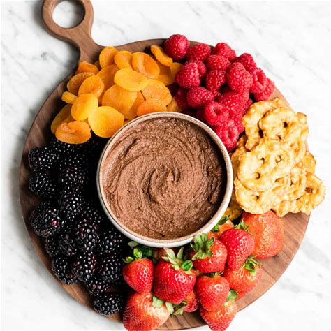 healthy-chocolate-hummus-joyfoodsunshine image