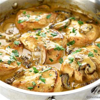 chicken-breasts-with-mushroom-sauce-recipe-she image