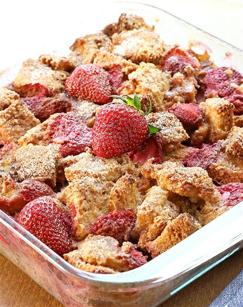 strawberries-and-cream-bread-pudding-cakescottage image