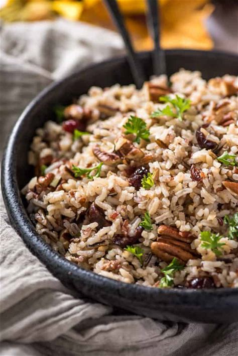 wild-rice-pilaf-with-cranberries-and-pecans image