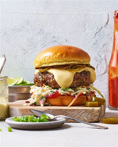 tex-mex-cheeseburger-recipe-delicious-magazine image