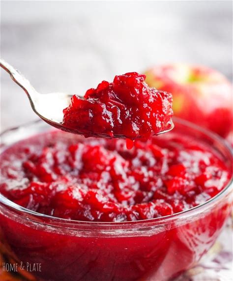 homemade-cranberry-sauce-with-apples-and-cinnamon image