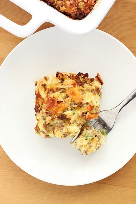 sausage-egg-and-cheese-breakfast-casserole-one image