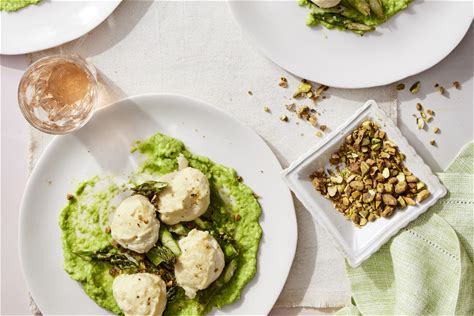 lemony-baked-ricotta-dumplings-with-asparagus-and image