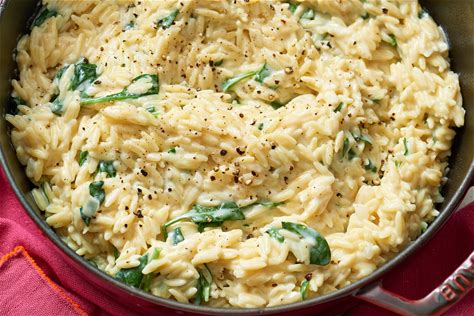 one-pot-spinach-parmesan-orzo-recipe-quick-easy image