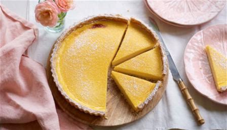 passion-fruit-tart-with-orange-pastry-recipe-bbc-food image