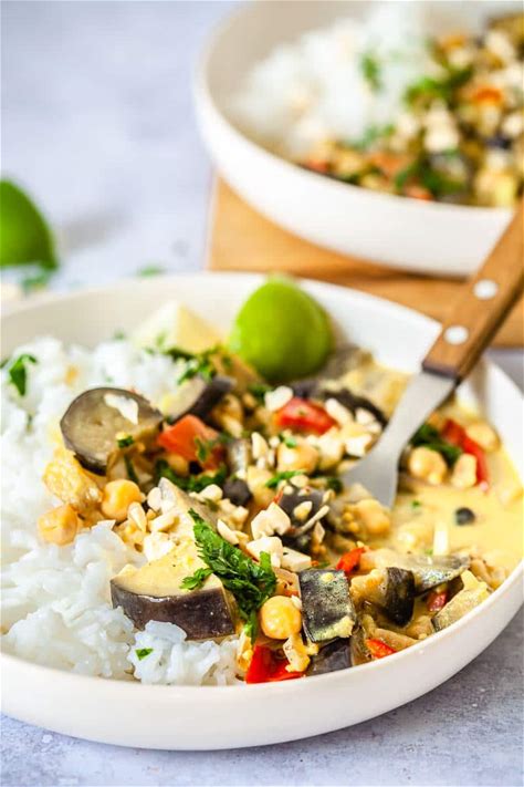 vegan-coconut-eggplant-curry-vibrant-plate image