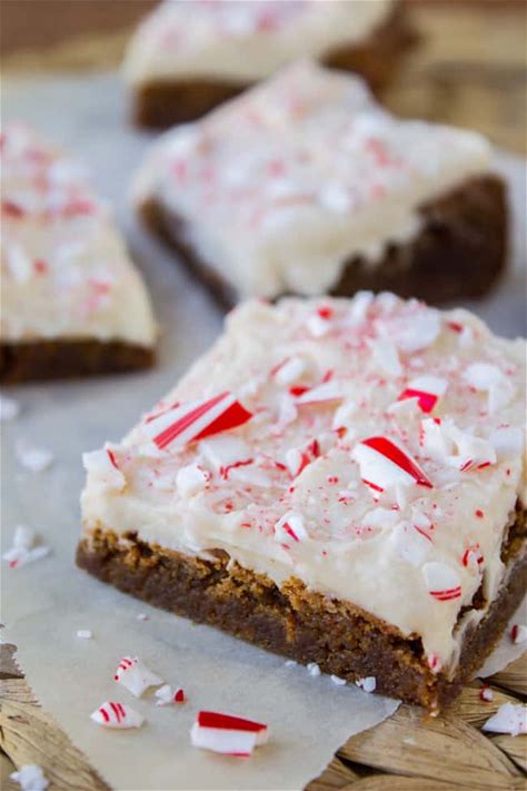 frosted-peppermint-gingerbread-bars-candy-lasses image