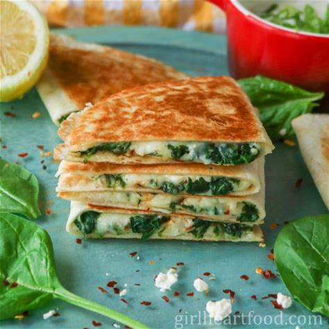cheesy-spinach-quesadillas-girl-heart-food image