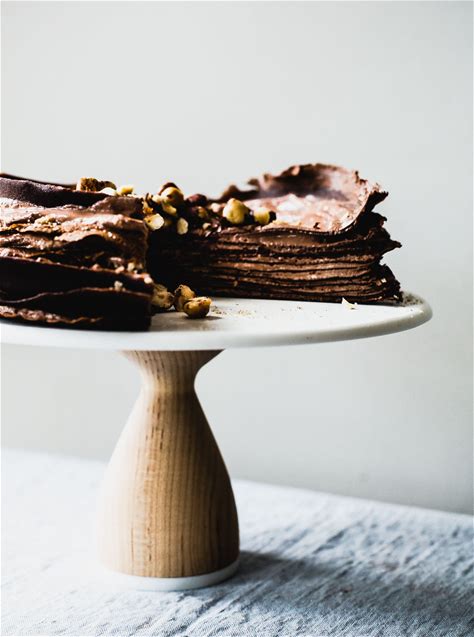 gluten-free-chocolate-crepe-cake-with-cocoa image