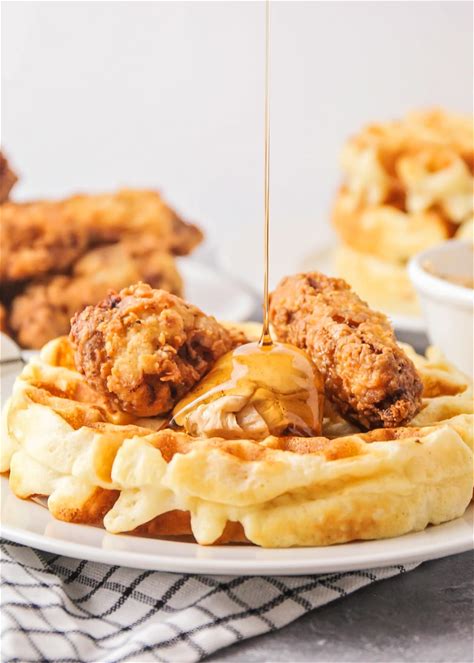 chicken-and-waffles-recipe-sweet-savory-favorite image