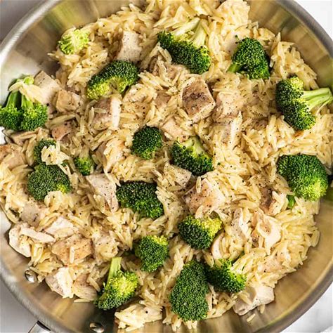 chicken-and-broccoli-orzo-baking-mischief image