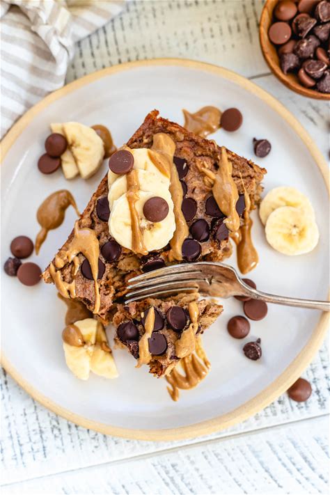 chocolate-chip-banana-baked-oatmeal-two-spoons image