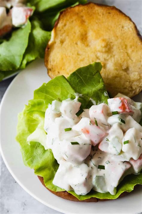 crab-salad-recipe-simple-seafood-salad-sugar image