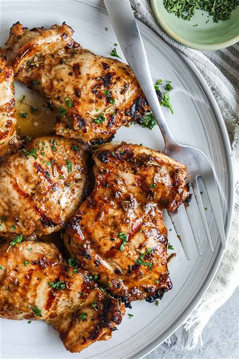 grilled-chicken-thighs-easy-marinade-spend image