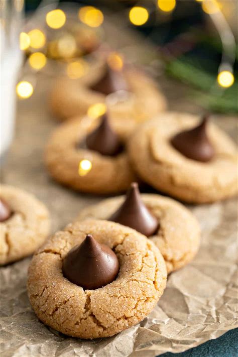 easy-peanut-butter-blossoms-my-baking-addiction image