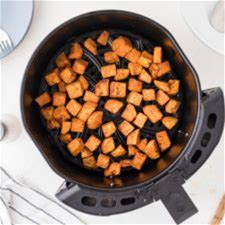 air-fryer-sweet-potato-cubes-clean-eating-kitchen image