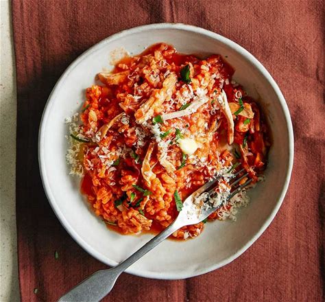 chicken-tomato-risotto-recipe-bbc-good-food image