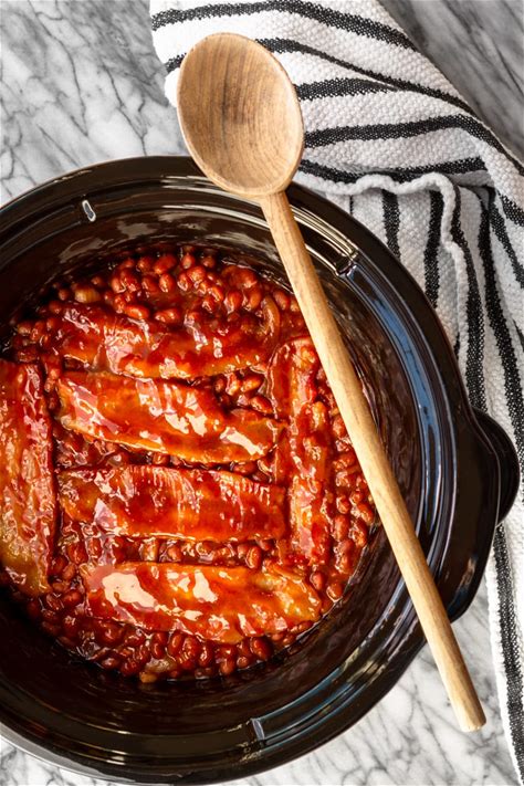 crock-pot-baked-beans-with-bacon-brown-sugar image