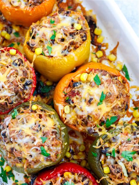 healthy-stuffed-peppers-cookin-with-mima image