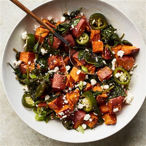 roasted-sweet-potatoes-and-spinach-with-feta image