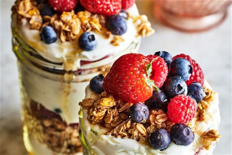 yogurt-parfait-recipe-with-fruit-granola-the-kitchn image