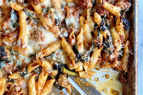 slab-pasta-pie-recipe-kitchn image