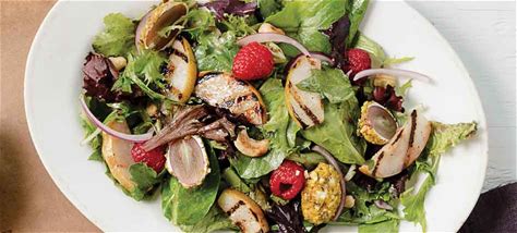 grilled-pear-salad-with-pistachio-crusted-goat-cheese image