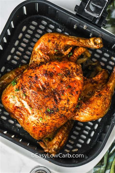 air-fryer-roast-chicken-easy-low-carb image
