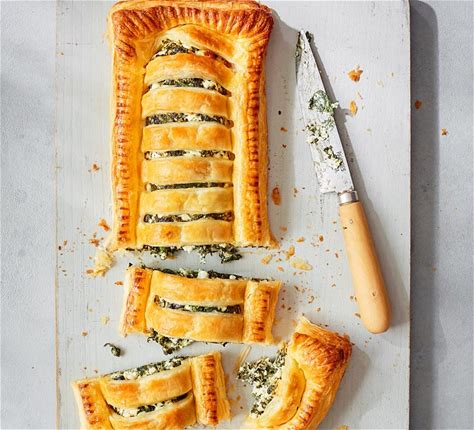 spinach-and-feta-puff-pastry-recipe-olivemagazine image