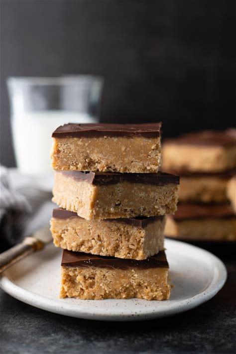 peanut-butter-chocolate-bars-no-bake-the image
