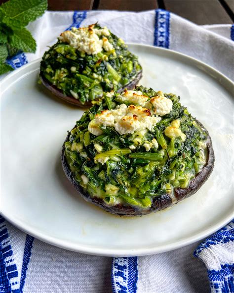 spanakopita-stuffed-mushrooms-spinach image