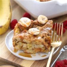 peanut-butter-banana-french-toast-bake-fit-foodie image