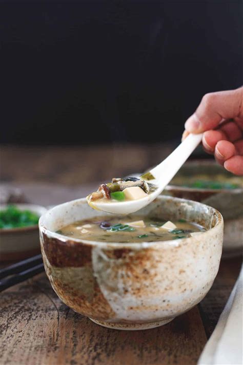 shiitake-miso-soup-with-silken-tofu-snixy-kitchen image