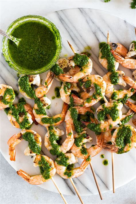 grilled-chimichurri-shrimp-skewers-recipe-kitchen image