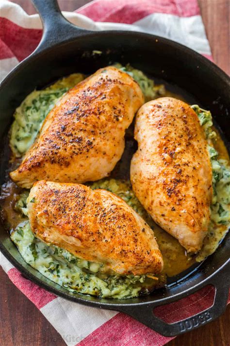 cheesy-spinach-stuffed-chicken-breasts-video image